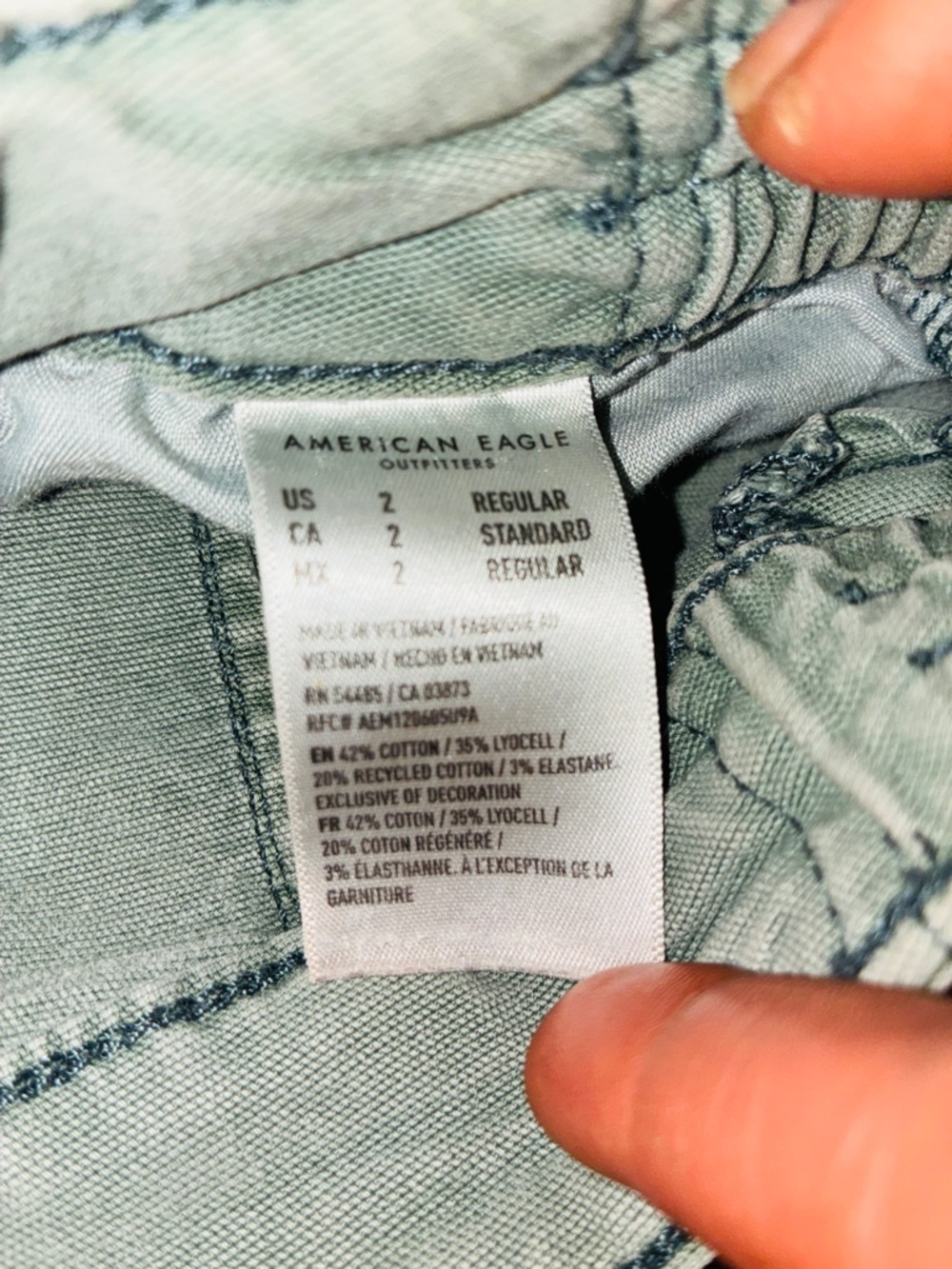American Eagle Outfitters Light Sage Green Women’s Jeggings/jeans
